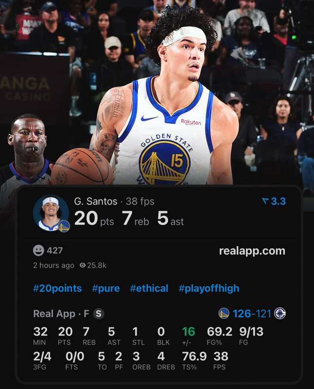  【深度解析】勇士次轮55顺位的逆袭密码：桑托斯如何复刻追梦的进化之路 体育新闻