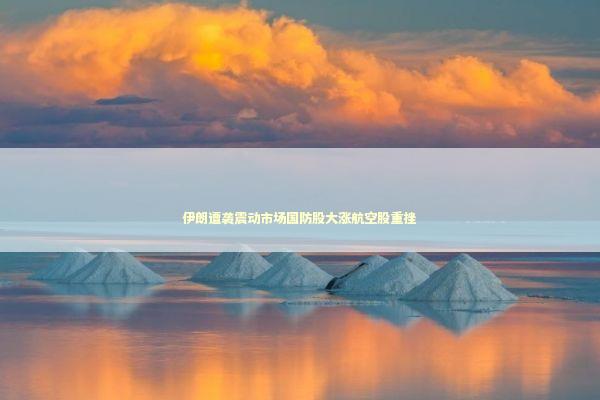 伊朗遭袭震动市场国防股大涨航空股重挫 新闻