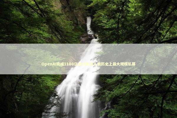 OpenAI完成1100亿美元融资人类历史上最大规模私募 新闻