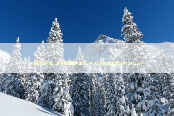 创历史新高！春节假期国内出游5.96亿人次 总花费超8034亿元 新闻