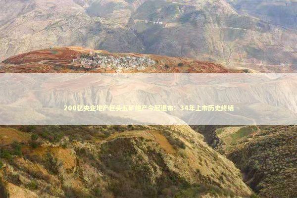 200亿央企地产巨头五矿地产今起退市：34年上市历史终结 新闻